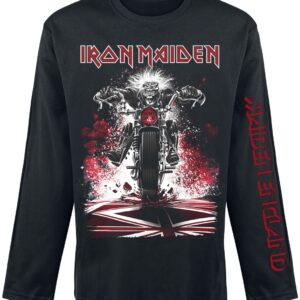 Iron Maiden Long-sleeve Shirt Eddie Bike S to XXL for Men black