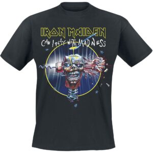 Iron Maiden T-Shirt Can I Play With Madness S to XXL for Men black
