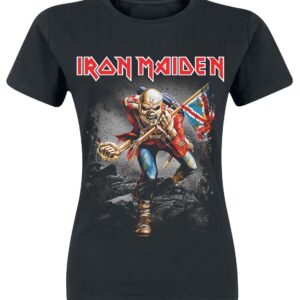 Iron Maiden T-Shirt Vintage Trooper S to XL for Women black