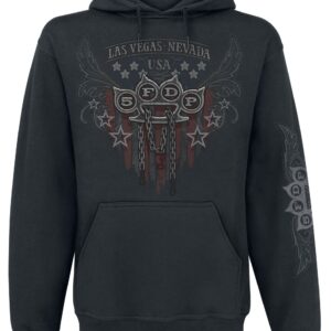 Five Finger Death Punch Hoodie Eagle Color M to L for Men black