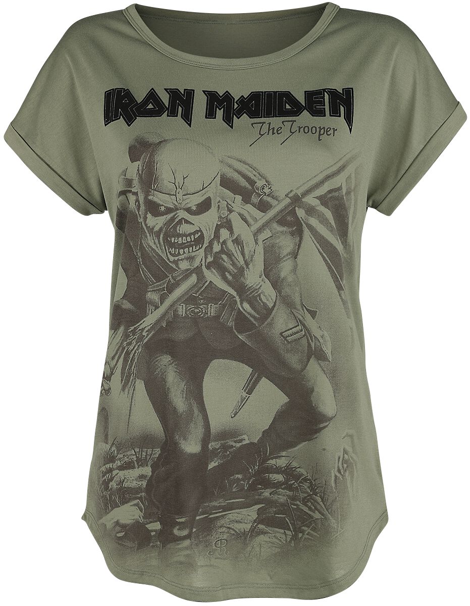 Iron Maiden T-Shirt EMP Signature Collection S to XXL for Women olive