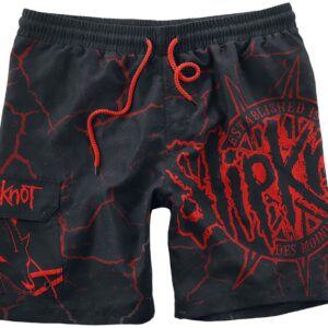 Slipknot Swim Shorts EMP Signature Collection M to XXL for Men black-red