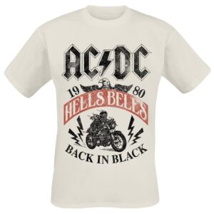 AC/DC T-Shirt Hells Bells 1980 S to XXL for Men beige