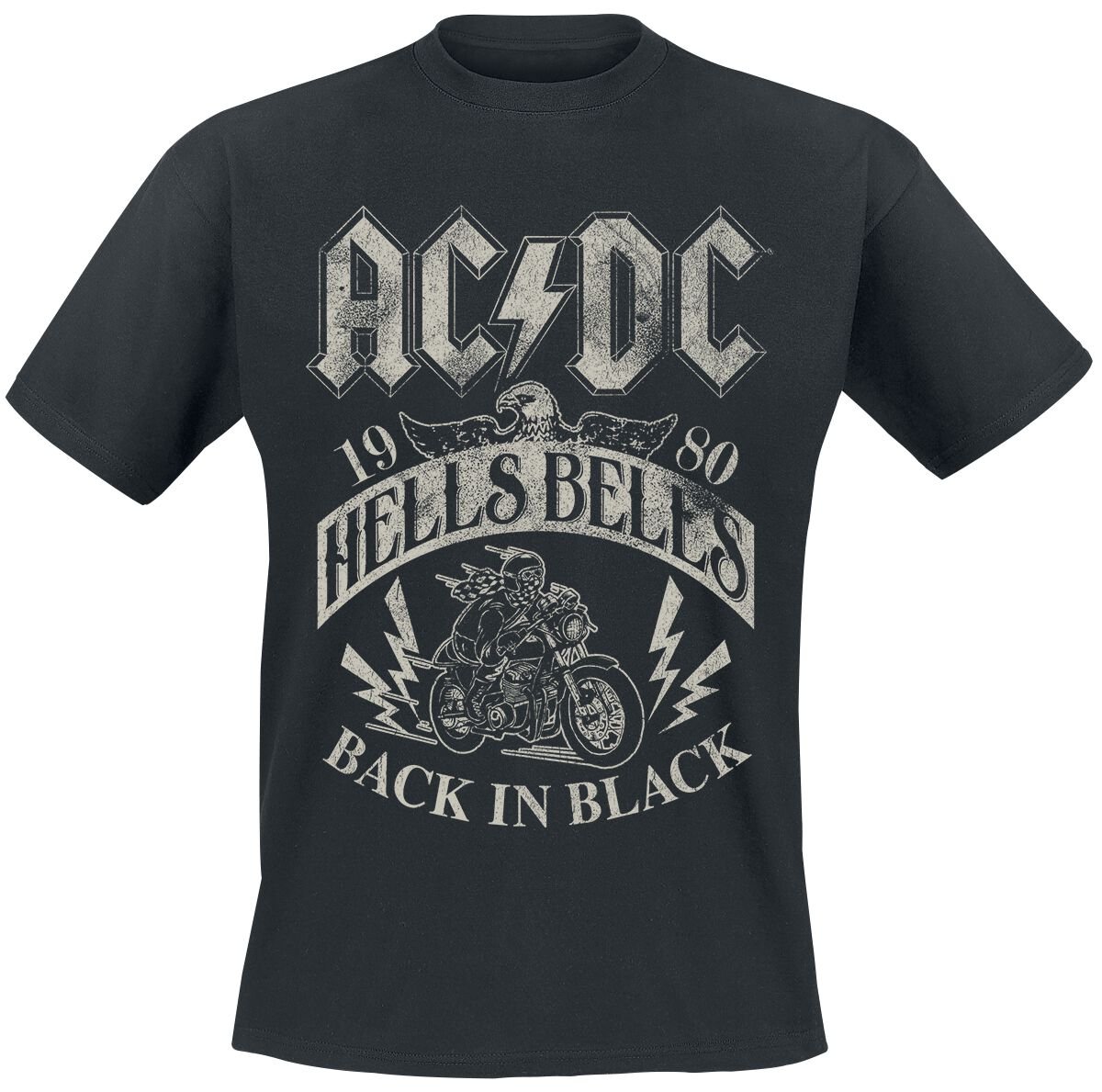 AC/DC T-Shirt Hells Bells 1980 S to 5XL black