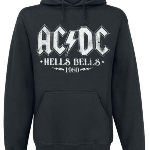 AC/DC Hoodie Hells Bells 1980 S to XXL for Men black