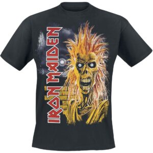 Iron Maiden T-Shirt 1st Album Tracklist S to 5XL for Men black