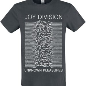 Joy Division T-Shirt Amplified Collection Unknown Pleasures S to XXL for Men charcoal