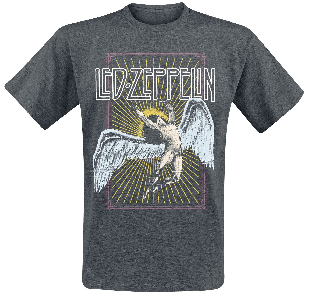 Led Zeppelin T-Shirt Icarus Colour S to XXL for Men dark grey