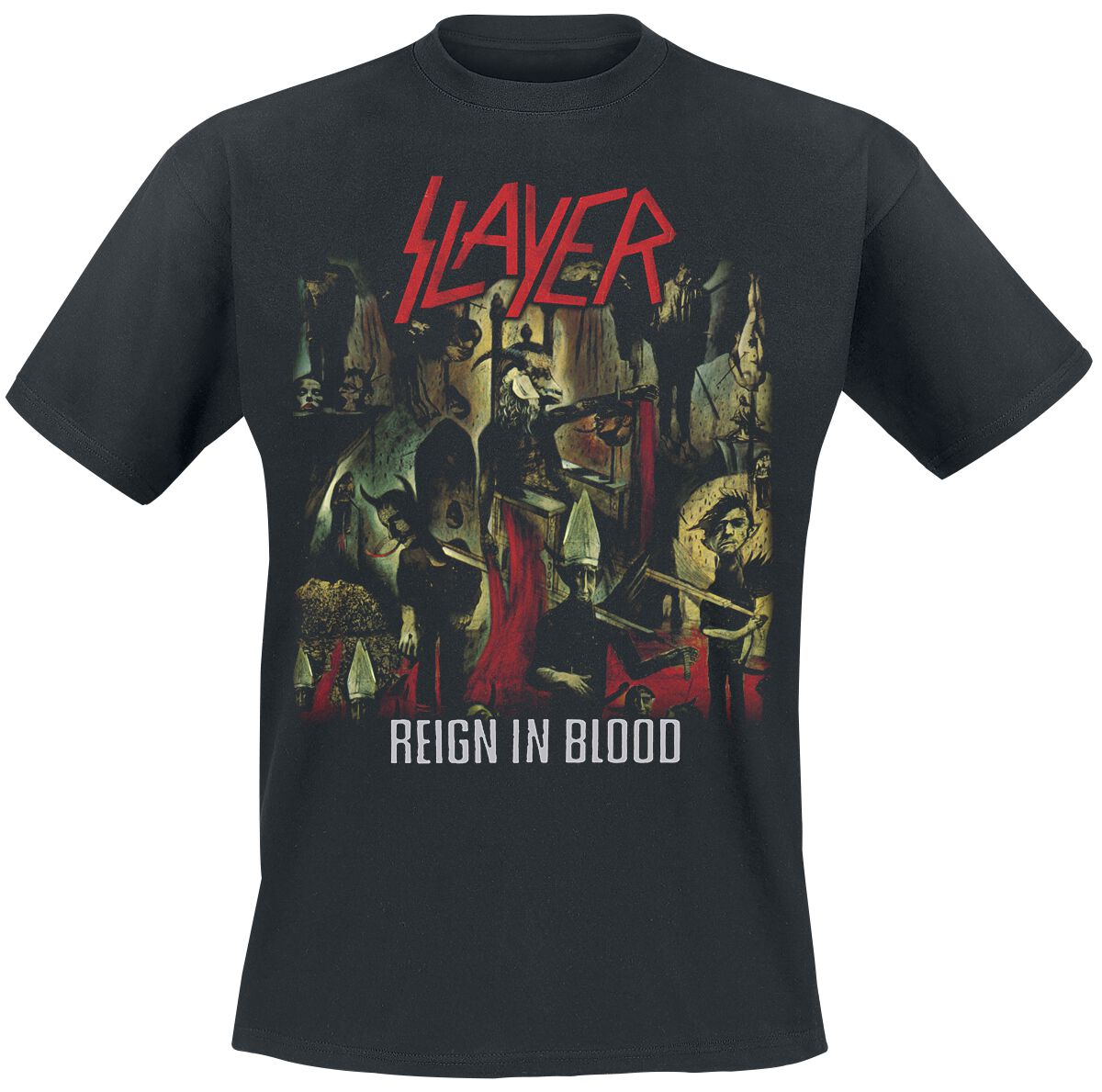 Slayer T-Shirt Reign In Blood S to XXL for Men black