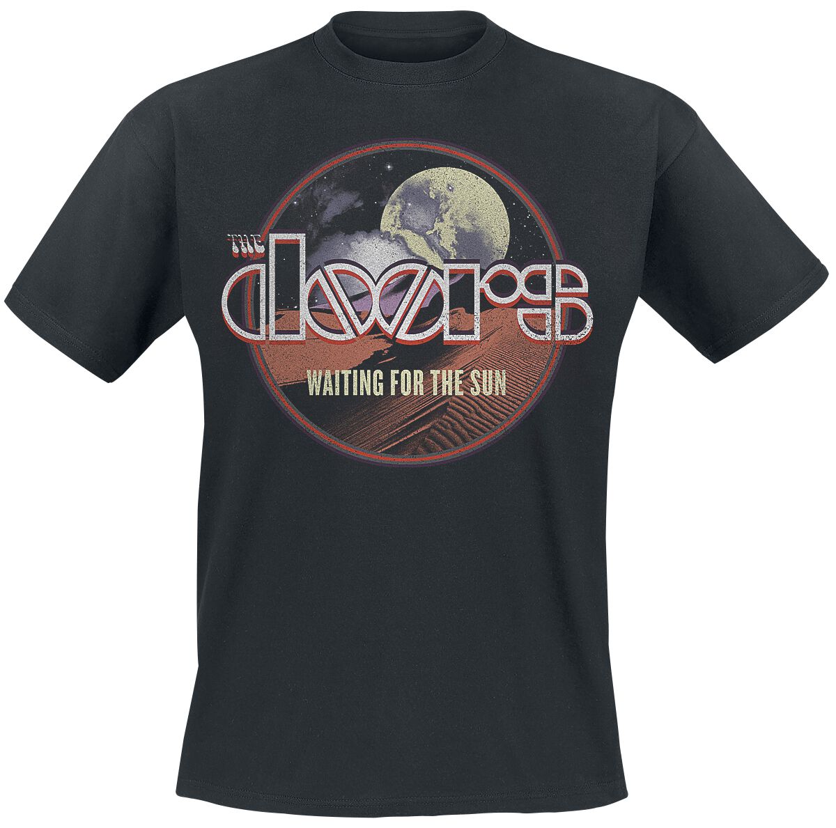 The Doors T-Shirt Waiting For The Sun S to XXL for Men black