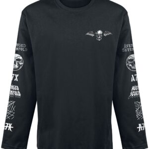 Avenged Sevenfold Long-sleeve Shirt Logo S to XXL for Men black