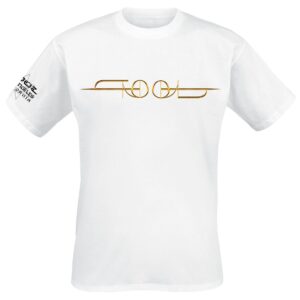 Tool T-Shirt Gold ISO S to XXL for Men white