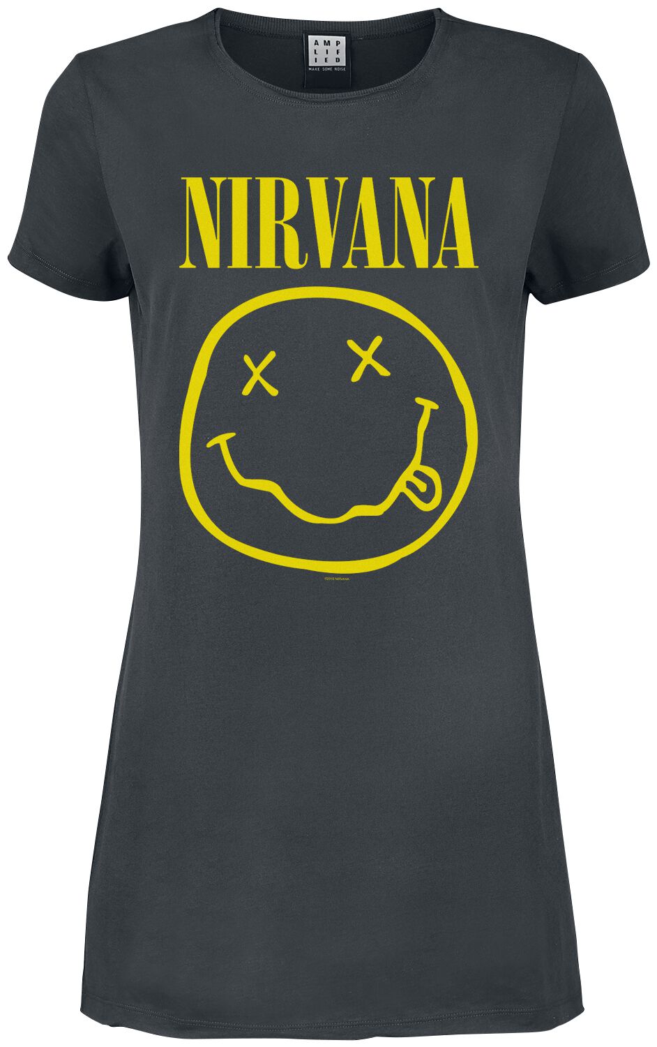 Nirvana Mini Dress Amplified Collection Logo S to XL for Women charcoal