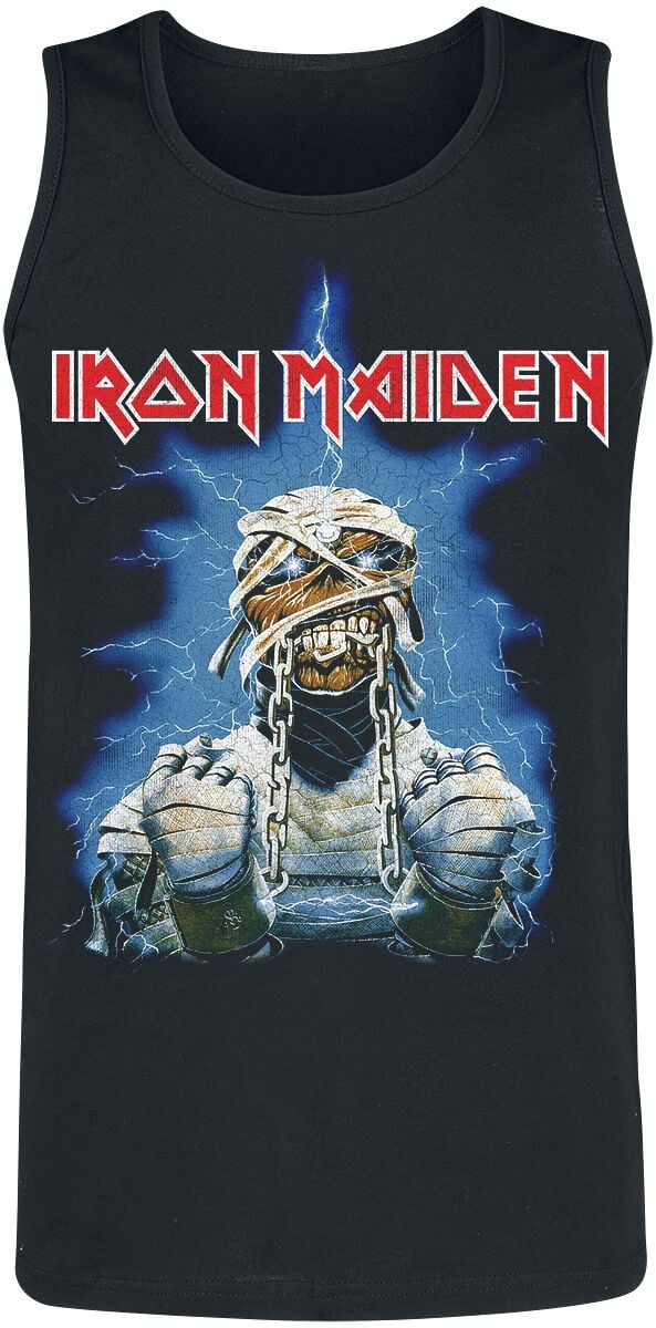Iron Maiden Tanktop Powerslave World Slavery Tour 1984-1985 S to XXL for Men black