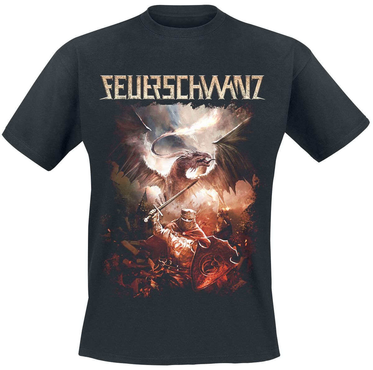 Feuerschwanz T-Shirt Das elfte Gebot S to 3XL for Men black
