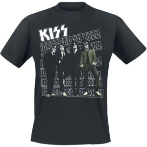 Kiss T-Shirt Dressed to kill S to XXL for Men black
