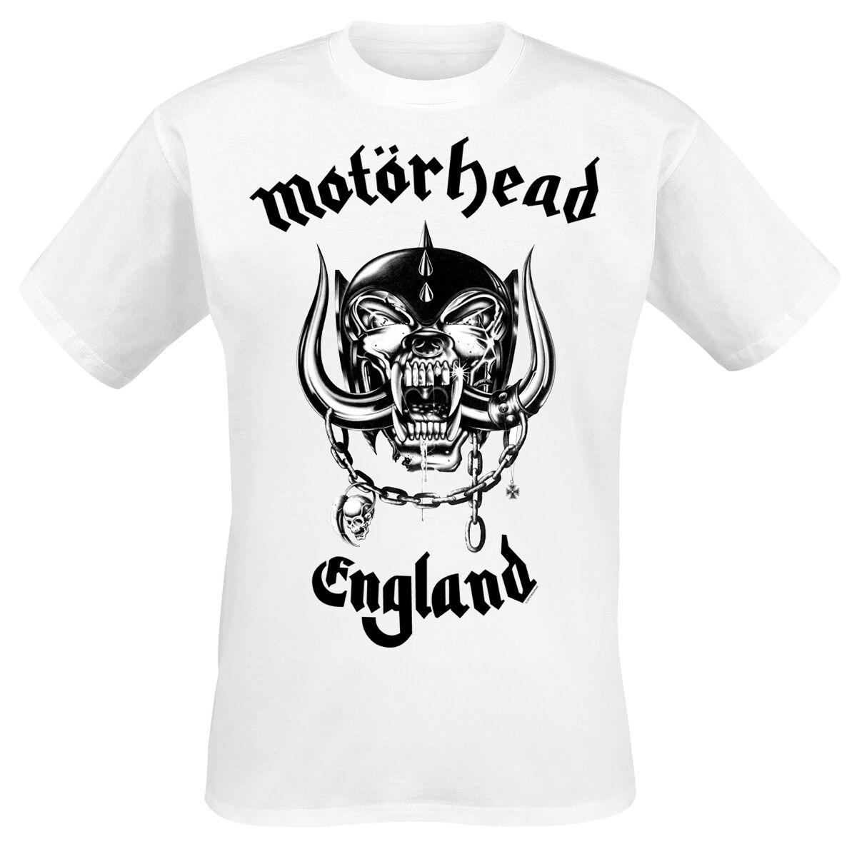 Motorhead T-Shirt England S to XXL for Men white