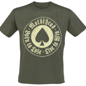 Motorhead T-Shirt Born To Lose S to XXL for Men khaki