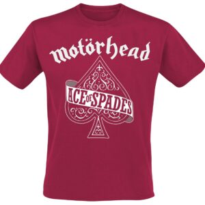 Motorhead T-Shirt Ace Of Spades S to XXL for Men red