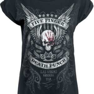 Five Finger Death Punch T-Shirt No Regrets S to XXL for Women black