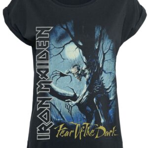 Iron Maiden T-Shirt Fear Of The Dark S to XXL for Women black-used look