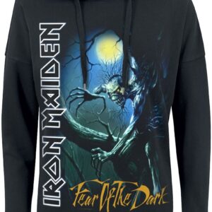 Iron Maiden Hoodie Fear Of The Dark S to L for Women black