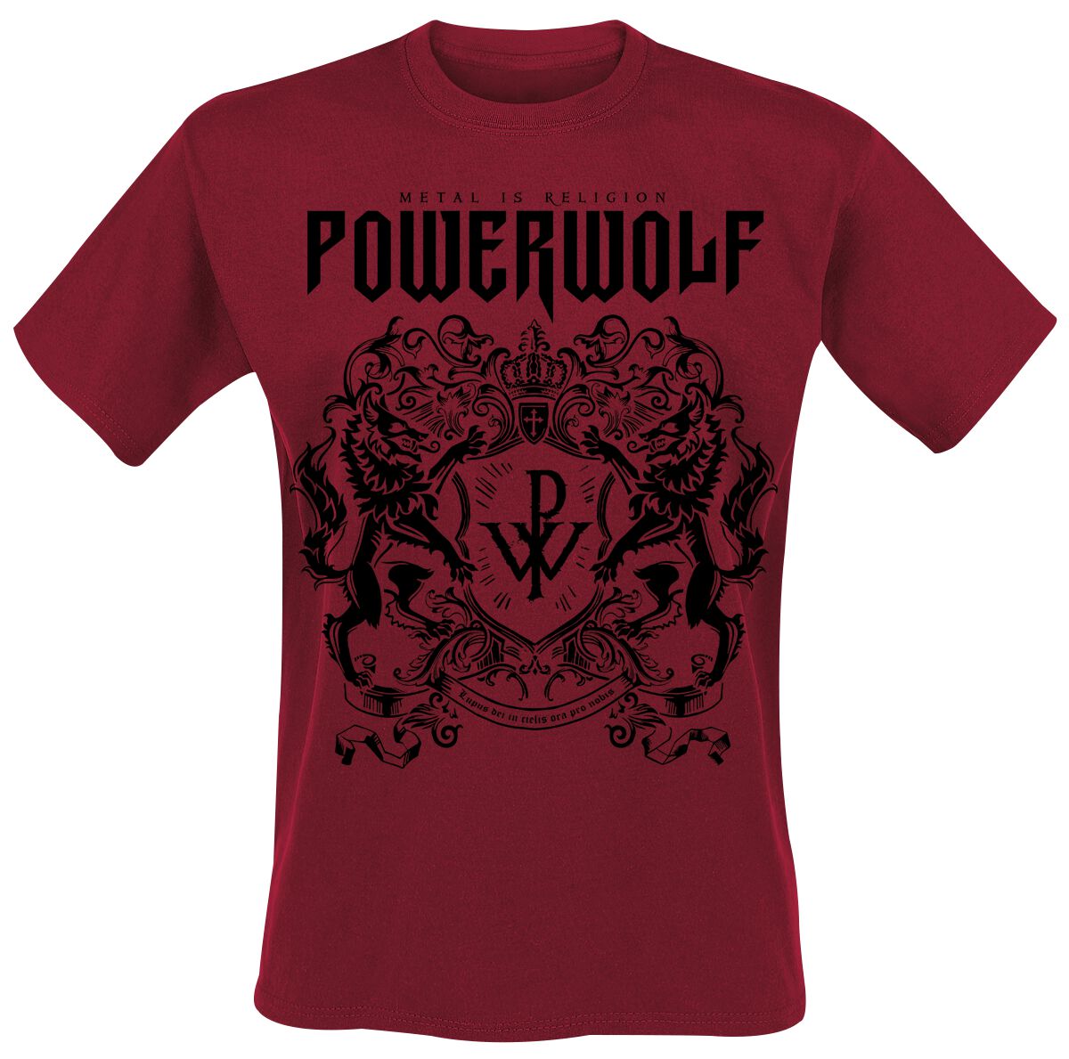 Powerwolf T-Shirt Logo (red) S to XXL for Men red