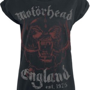 Motorhead T-Shirt England S to XL for Women black