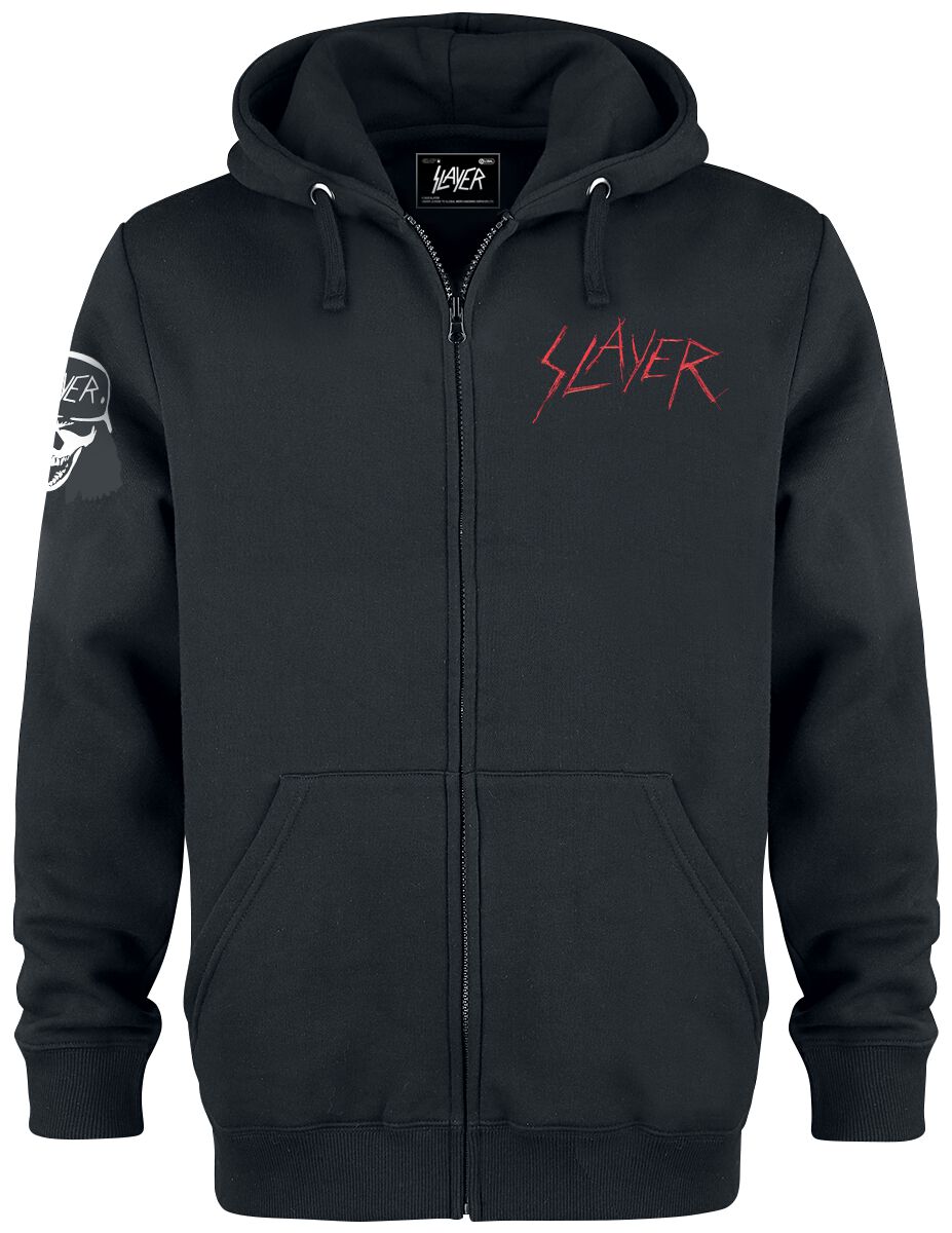 Slayer Hoodie Jacket Sword Skull S to XXL for Men black