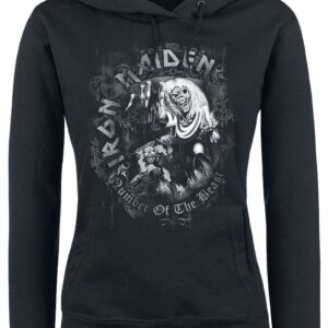 Iron Maiden Hoodie Number Of The Beast M to XXL for Women black