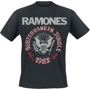 Ramones T-Shirt Subterranean Jungle S to XXL for Men black