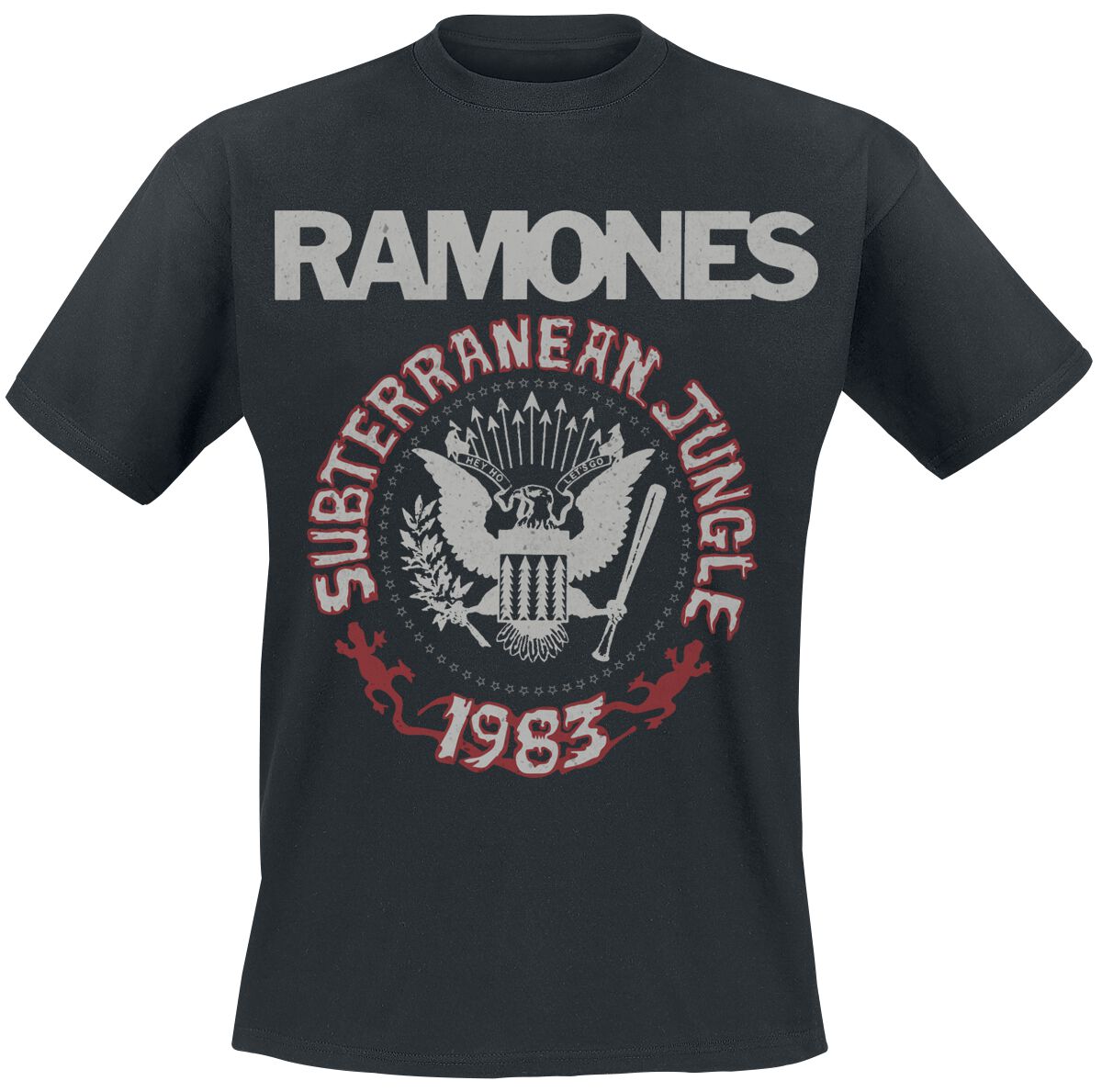 Ramones T-Shirt Subterranean Jungle S to XXL for Men black