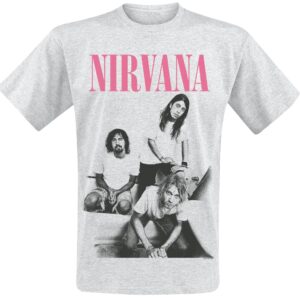 Nirvana T-Shirt Bathroom Photo S to XXL for Men mottled grey