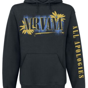 Nirvana Hoodie All Apologies S to XXL for Men black