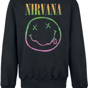 Nirvana Sweatshirt Sorbet Ray S to XXL for Men black