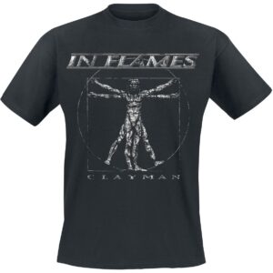 In Flames T-Shirt Clayman Vintage S to XXL for Men black