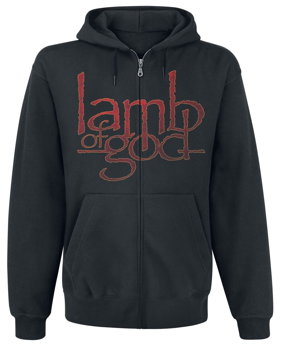 Lamb Of God Hoodie Jacket Vulture S to XXL for Men black