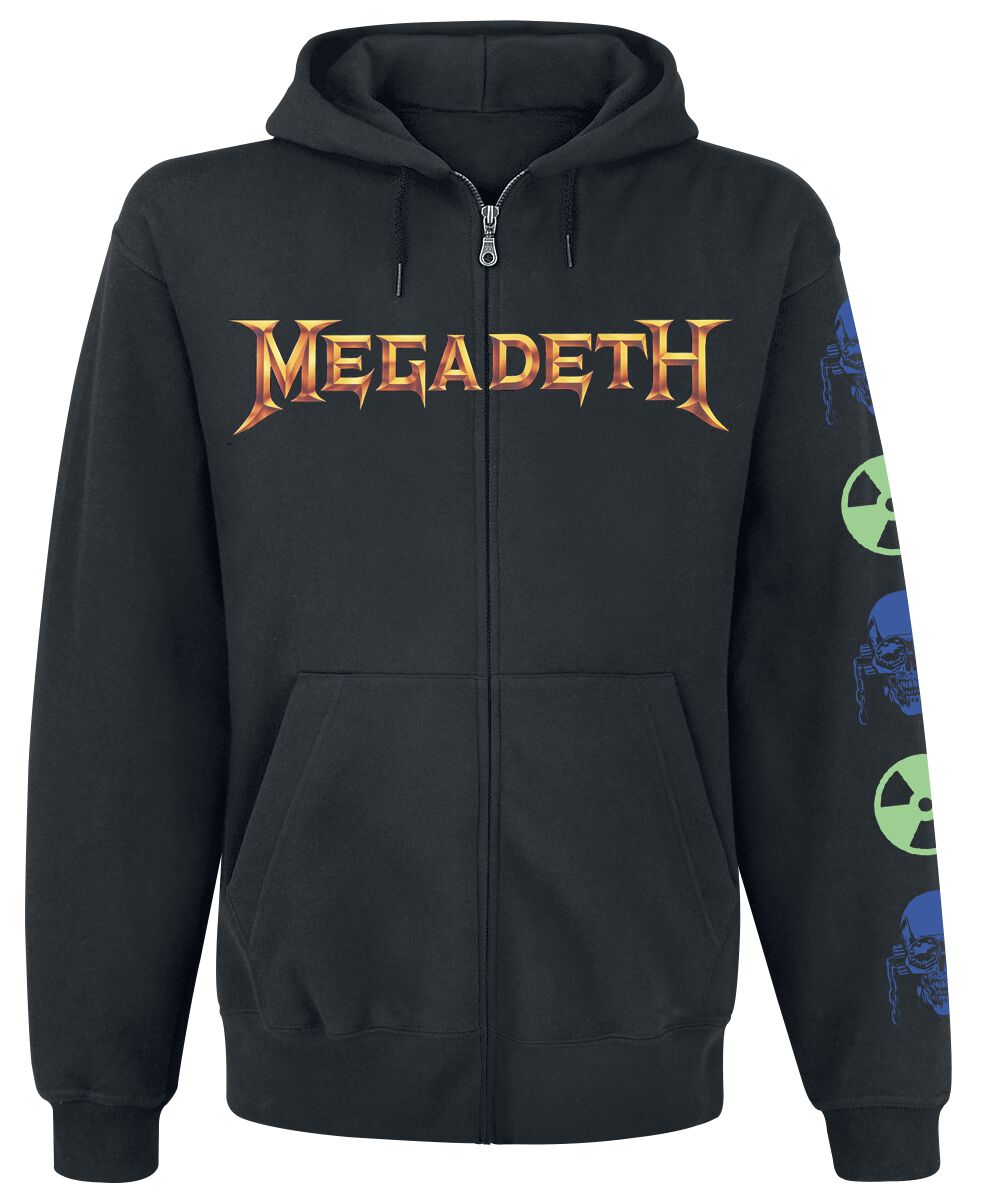 Megadeth Hoodie Jacket Rust in peace S to XXL for Men black