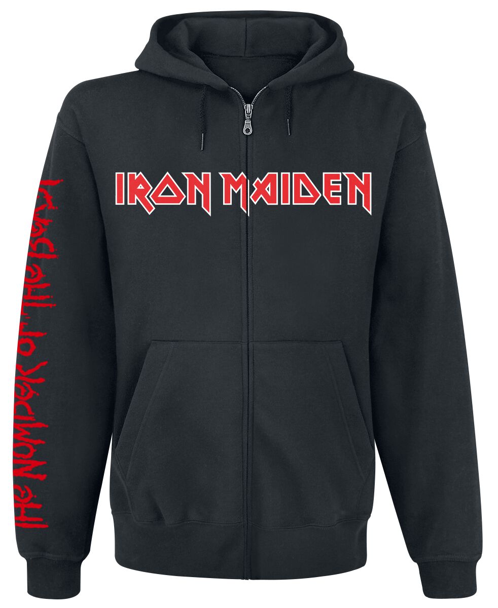 Iron Maiden Hoodie Jacket NOTB S to XXL for Men black