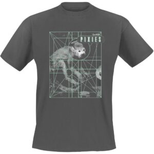 Pixies T-Shirt Monkey Grid S to XXL for Men charcoal