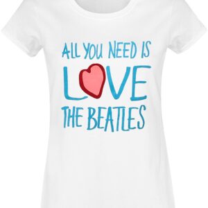 The Beatles T-Shirt Love XS to XL for Women white