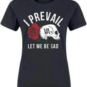 I Prevail T-Shirt Sad S to XL for Women black