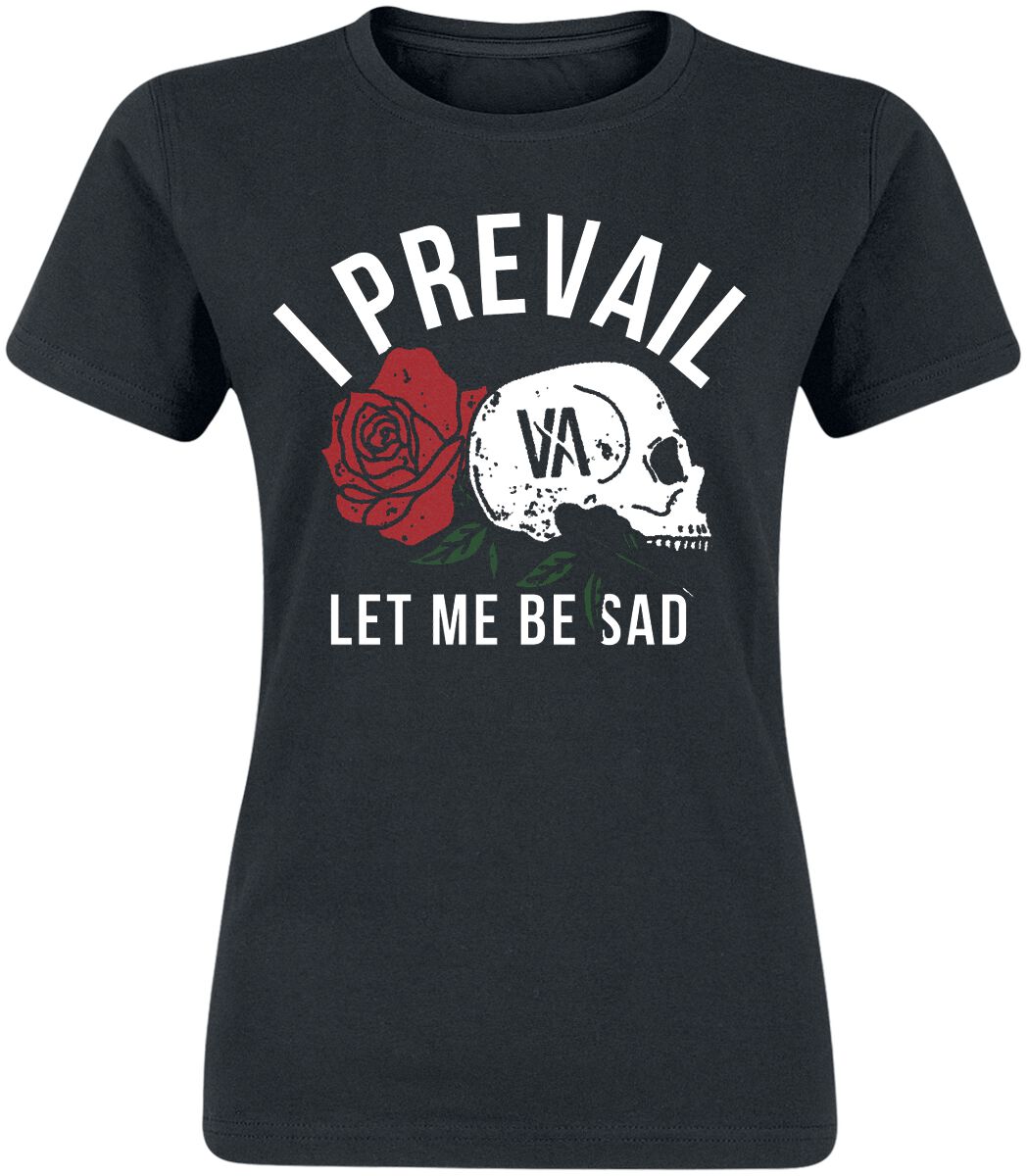 I Prevail T-Shirt Sad S to XL for Women black