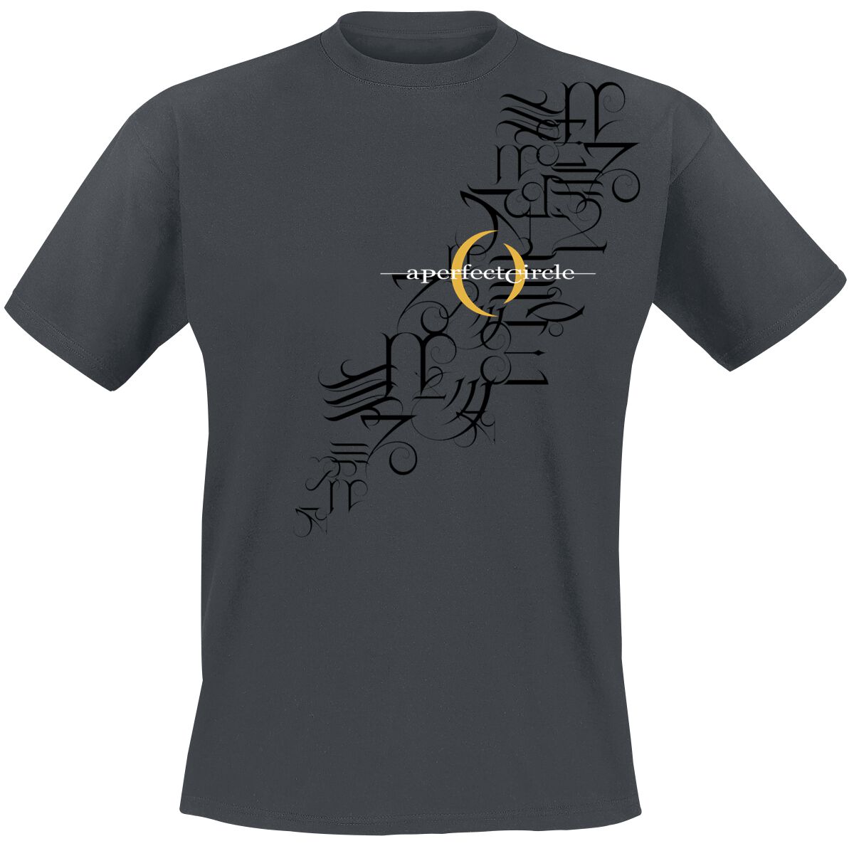 A Perfect Circle T-Shirt Hieroglyphics M to XXL for Men charcoal