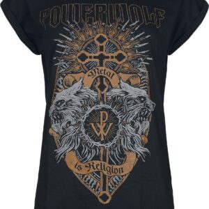 Powerwolf T-Shirt Crest Wolves S to XXL for Women black