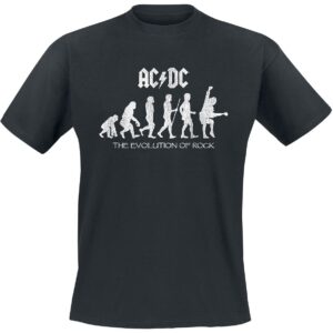 AC/DC T-Shirt Evolution Of Rock S to 5XL for Men black
