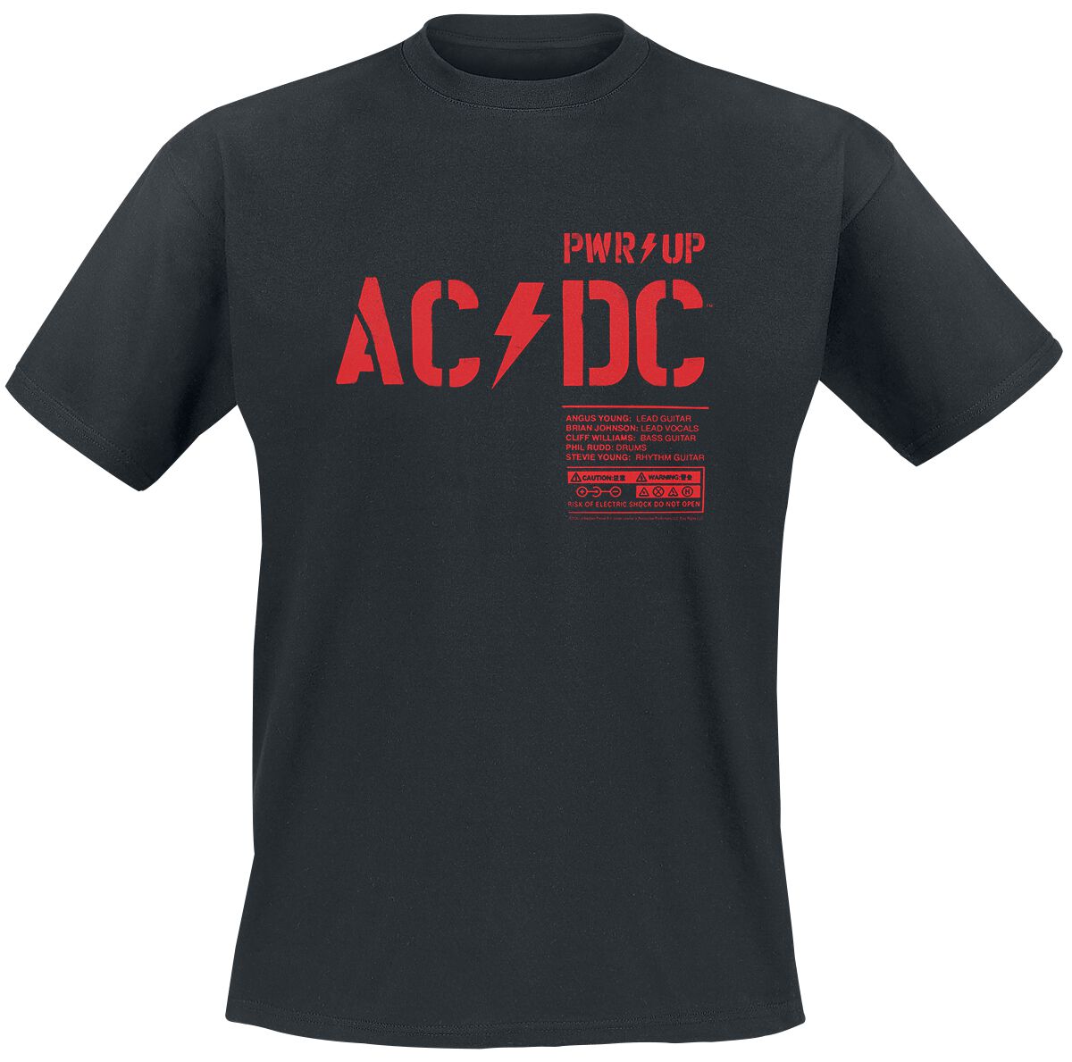 AC/DC T-Shirt PWR UP S to 5XL black