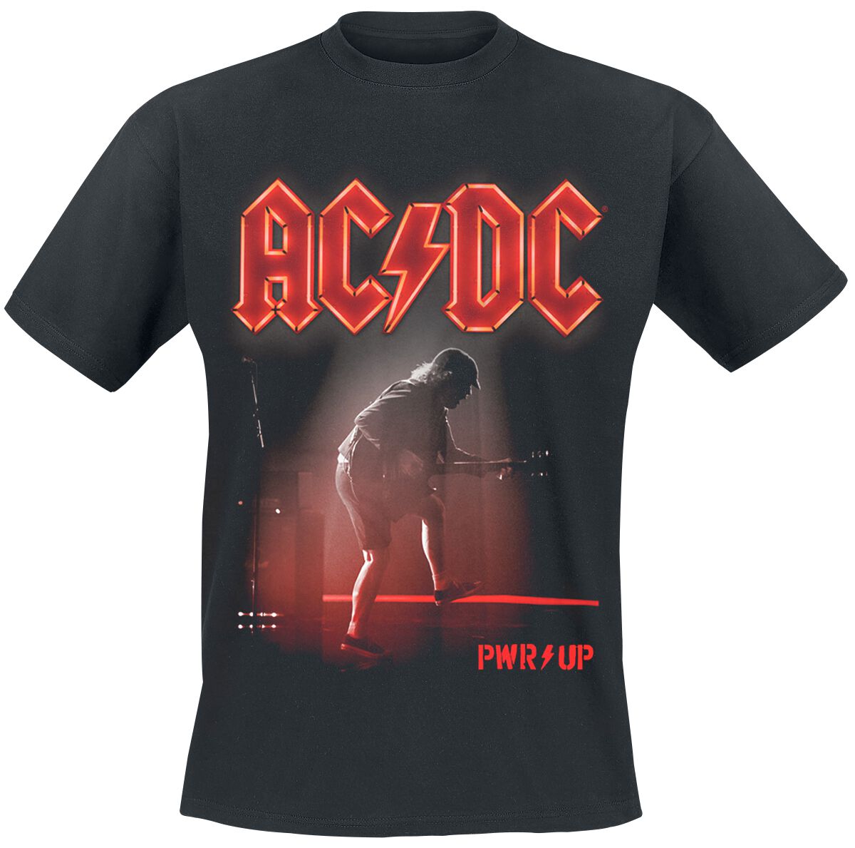 AC/DC T-Shirt PWR UP Angus Live S to 5XL for Men black