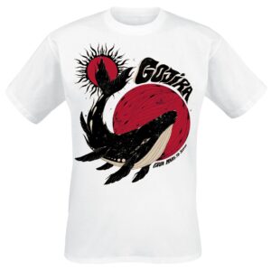 Gojira T-Shirt Whale Sun Moon S to XXL for Men white