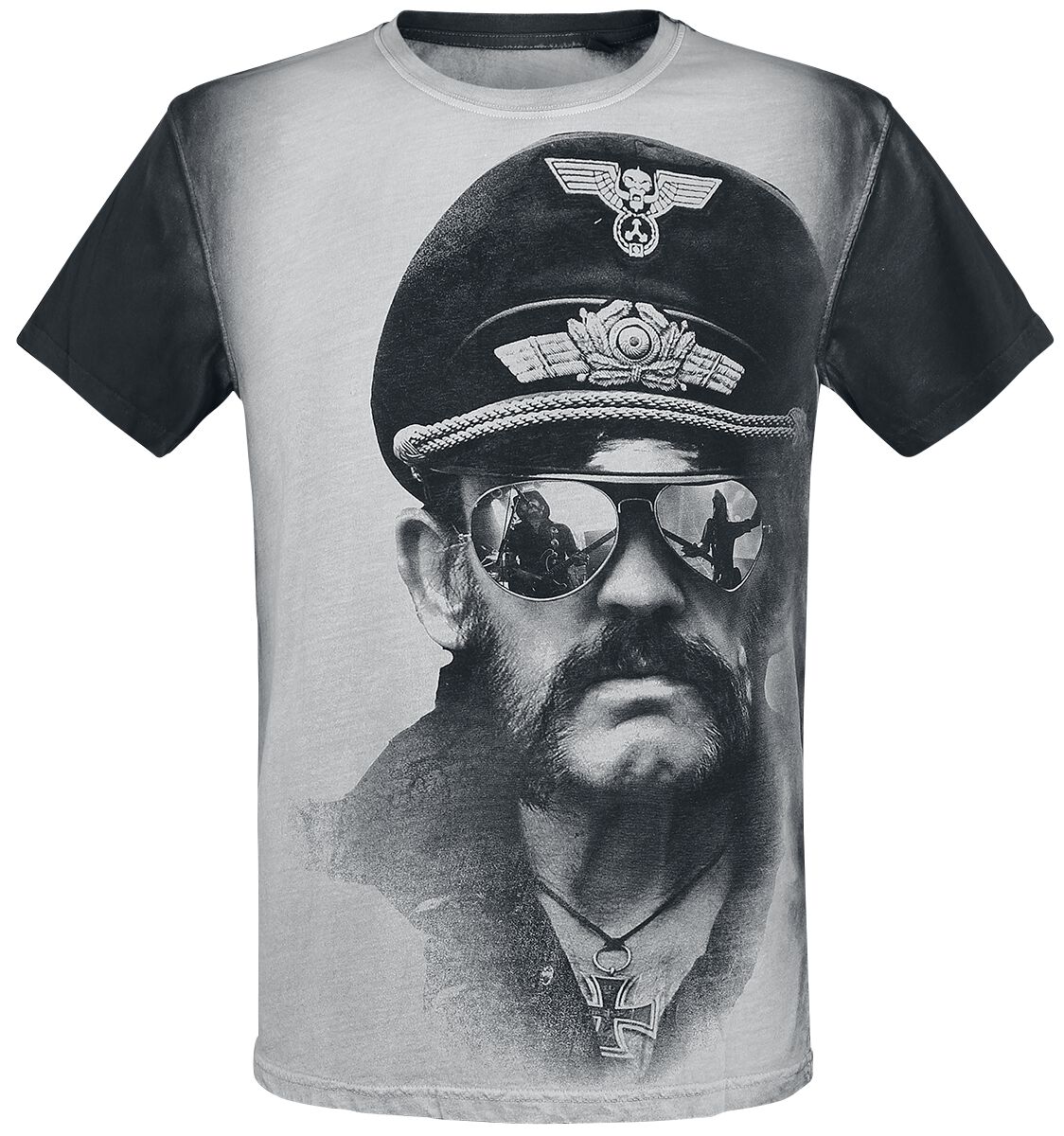 Lemmy T-Shirt Kilmister Side S to XXL for Men old white-grey